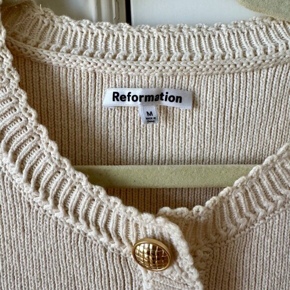 Reformation Catalina 100% Organic Cotton Knit Minidress Size M - Picture 8 of 10